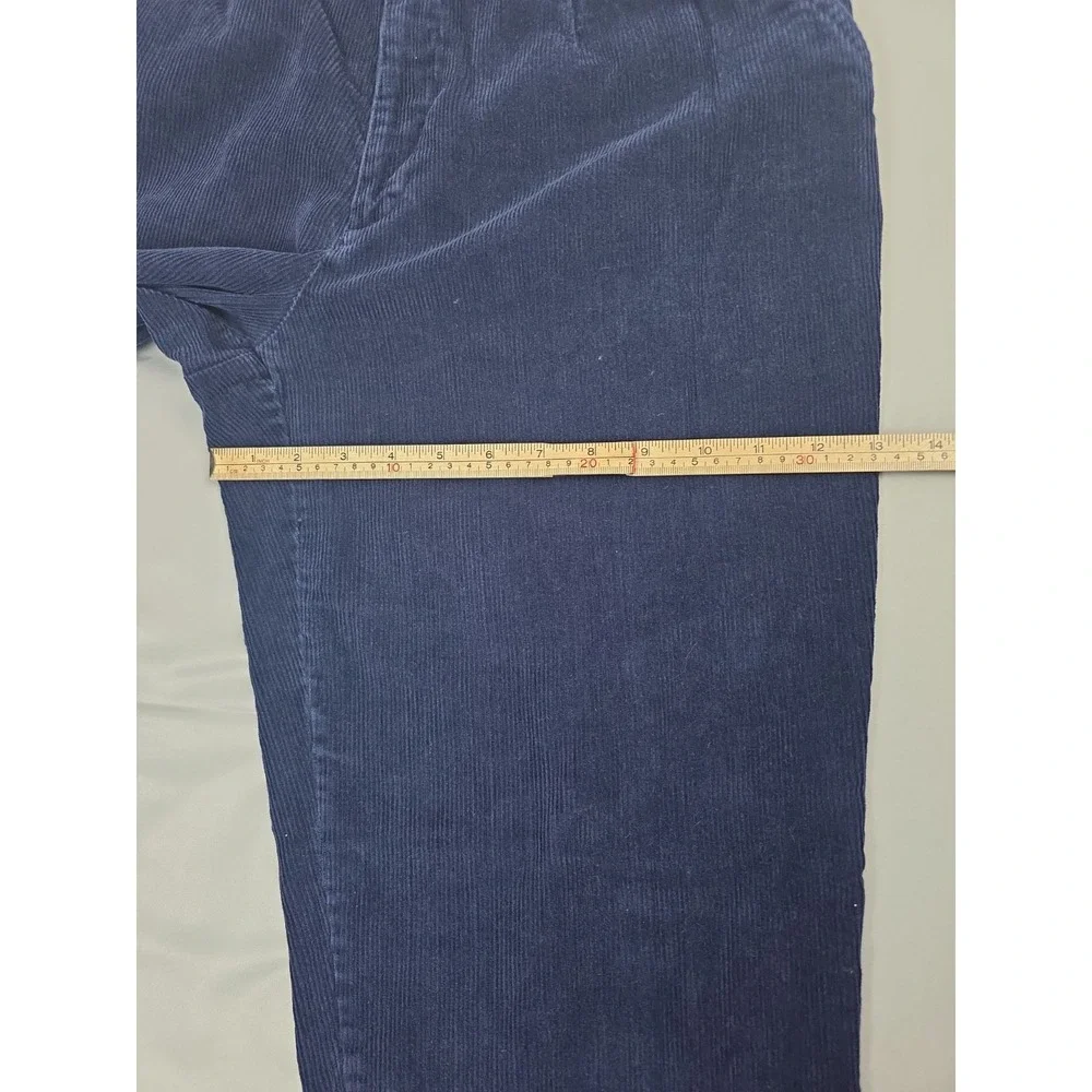 Vintage Y2K Corduroy Pants By Northern Reflections Womens 12 Blue Cotton Stretch